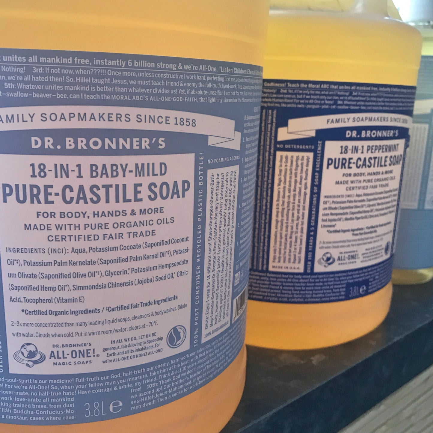 Dr Bronner Refill Liquid Castile Soap 100g